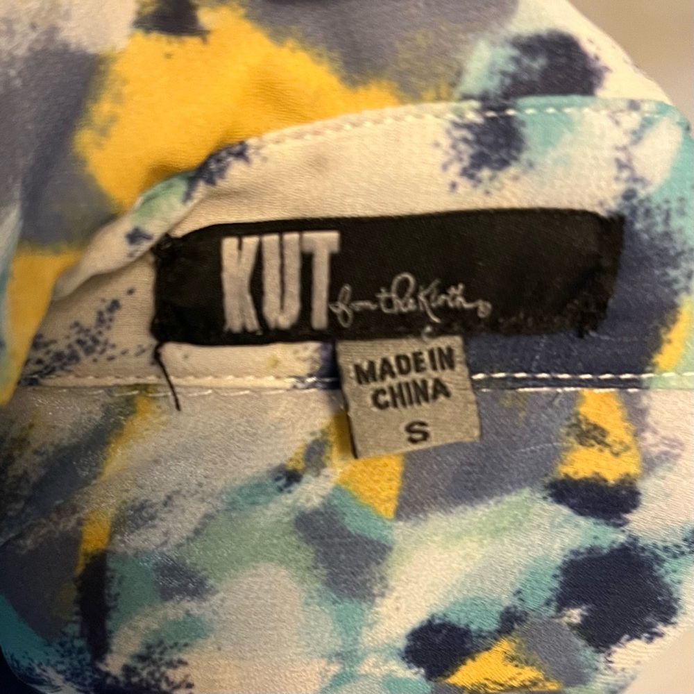 KUT from the Kloth Tie Hem Chiffon Top - Picture 4 of 5